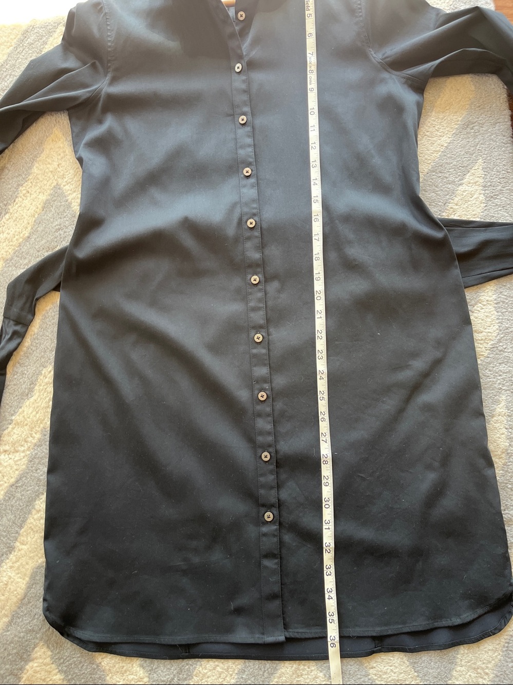 UNTUCKit Angelina Black Cotton Shirtdress with stretch - like new - Picture 13 of 15